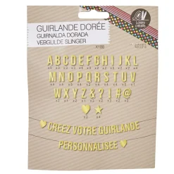 Guirlande dorée à personnaliser-Gifi Hot