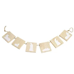 Guirlande en bois motif nativité 6 carrés 1m-Gifi Hot