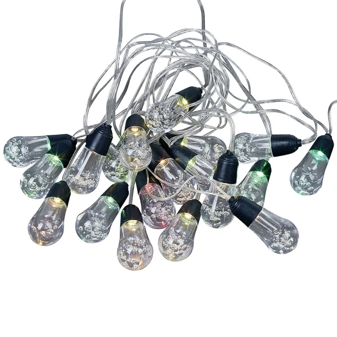 Guirlande extérieur solaire forme boule 20 LED multicolore 10 m-Gifi Sale