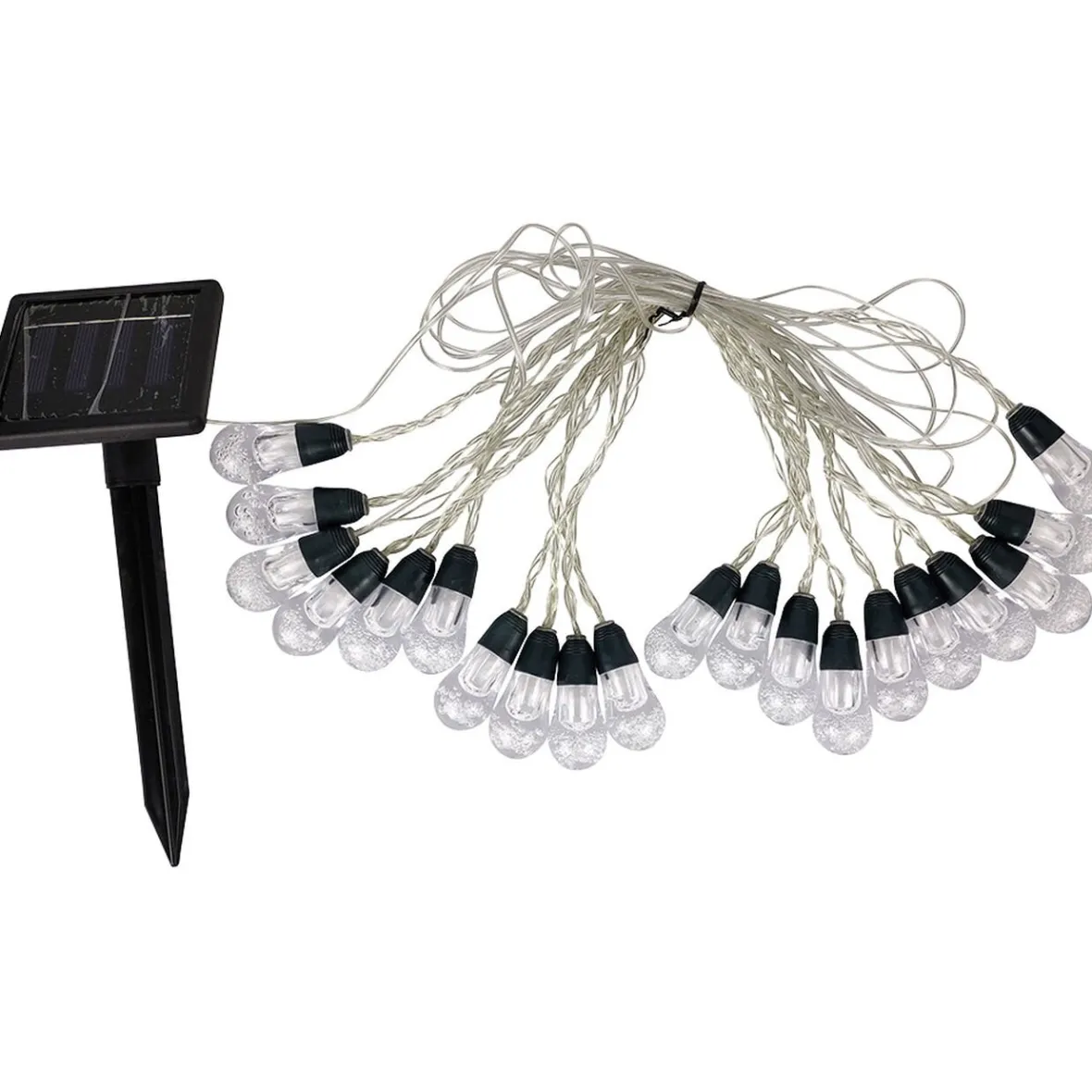 Guirlande extérieur solaire forme boule 20 LED multicolore 10 m-Gifi Sale