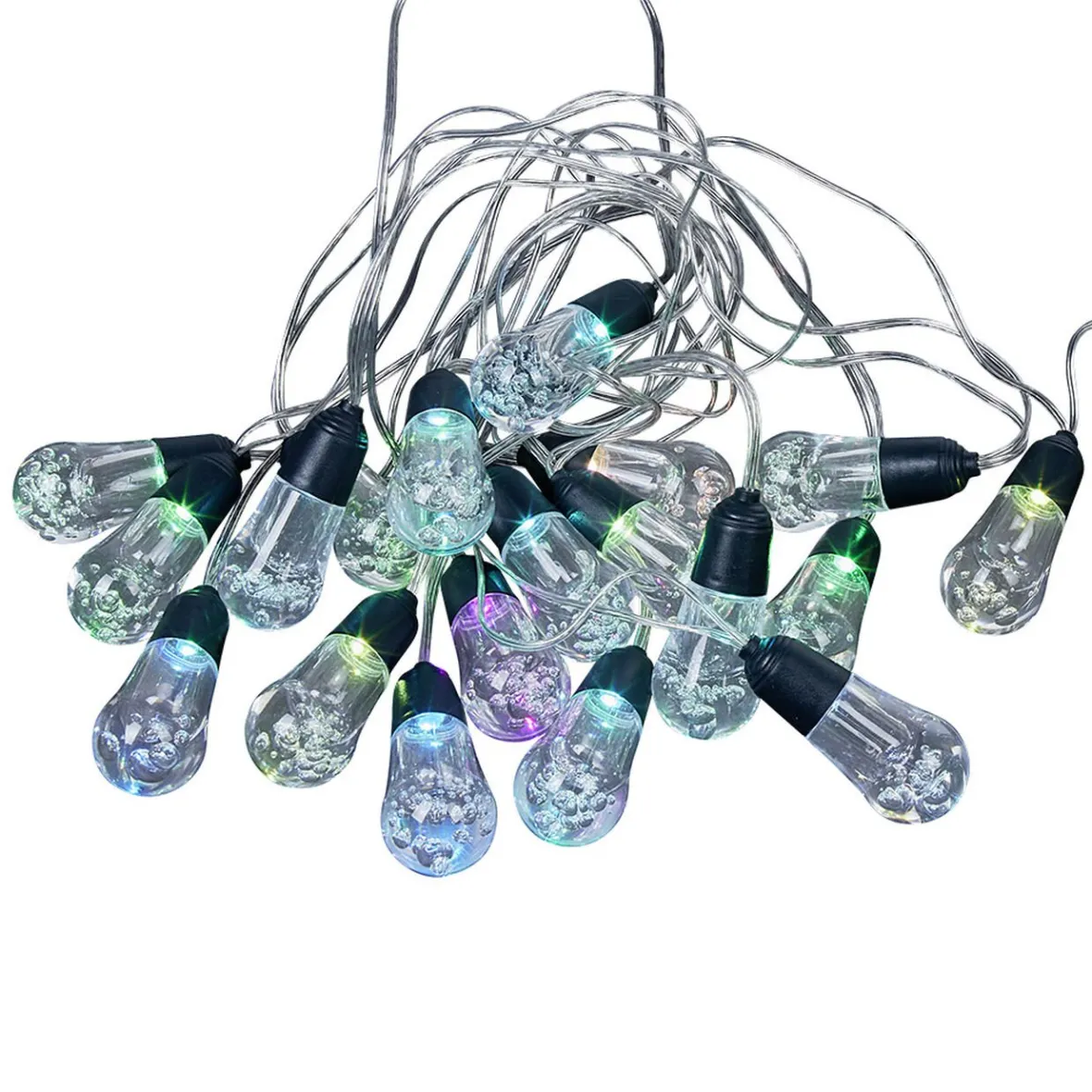 Guirlande extérieur solaire forme boule 20 LED multicolore 10 m-Gifi Sale