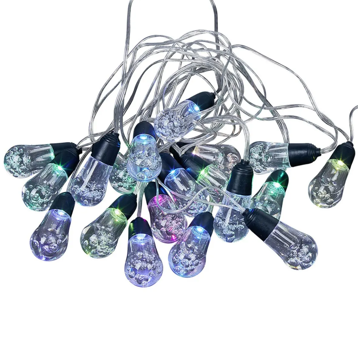 Guirlande extérieur solaire forme boule 20 LED multicolore 10 m-Gifi Sale