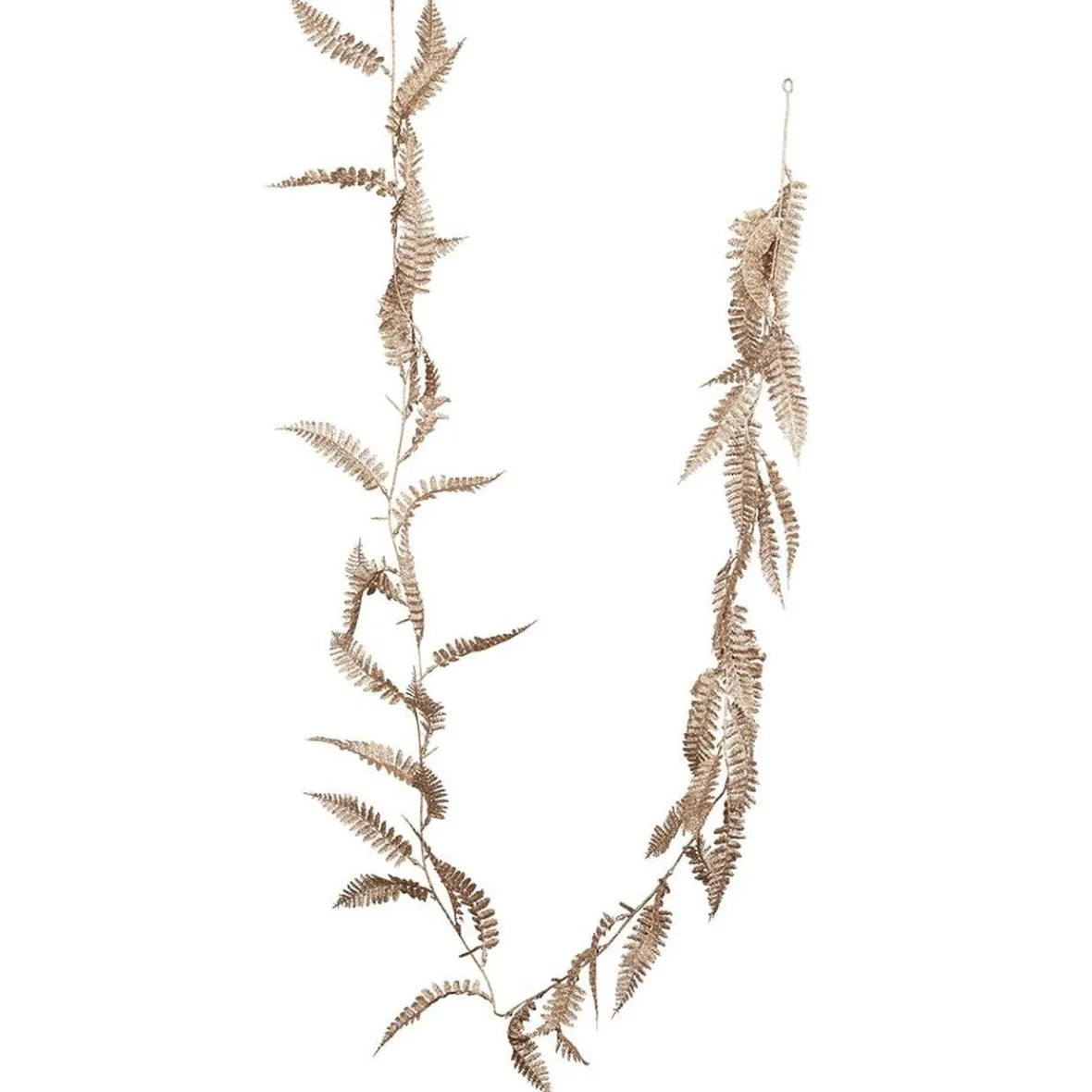 Guirlande feuillage artificiel pailleté doré L170cm-Gifi Outlet