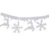 Guirlande feutrine motif renne et flocon blanc 1,8 m-Gifi Best