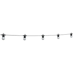 Guirlande guinguette 50 LED 10 boules blanches 6m-Gifi Outlet