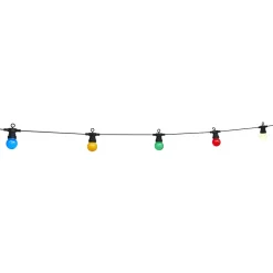 Guirlande guinguette 50 LED 10 boules multicolores 6m-Gifi
