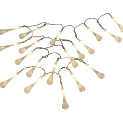 Guirlande intérieur forme goutte 20 LED blanc chaud-Gifi Clearance