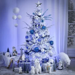 Guirlande iridescente argenté ou bleu 2m-Gifi Discount