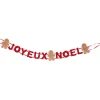 Guirlande Joyeux Noël rouge-Gifi New