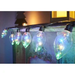 Guirlande électrique 6 ampoules à led multicolores L. 1 m-Gifi New