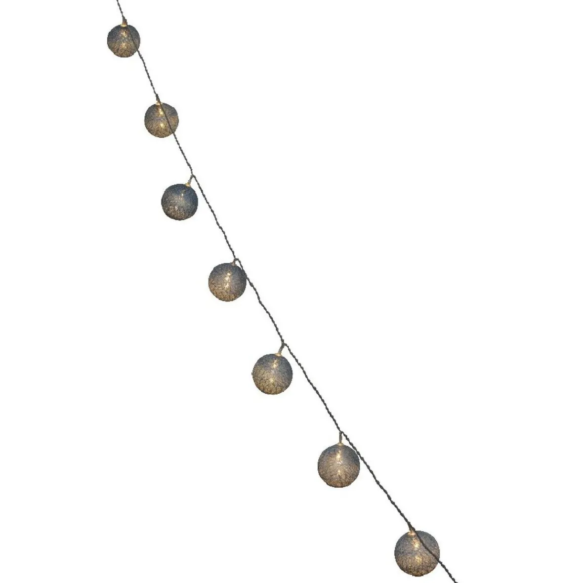 Guirlande électrique 10 boules bleues 1,8 m-Gifi New