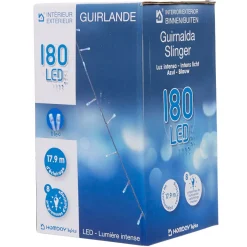Guirlande électrique 180 led bleues L. 17,9 m-Gifi Discount
