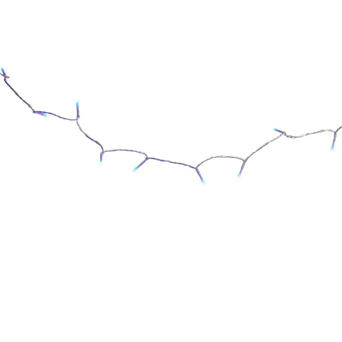 Guirlande électrique 120 led bleue L. 11,8 m-Gifi Outlet