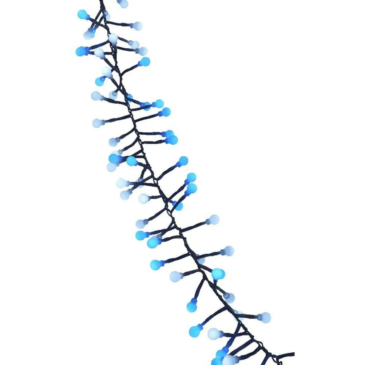 Guirlande électrique blanche et bleue clignotante L. 1,4 m-Gifi Best