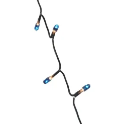 Guirlande électrique bleu clignotant 2 m-Gifi Clearance