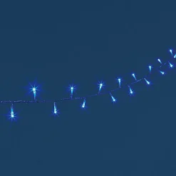 Guirlande électrique bleue clignotante 11,9 m-Gifi Clearance
