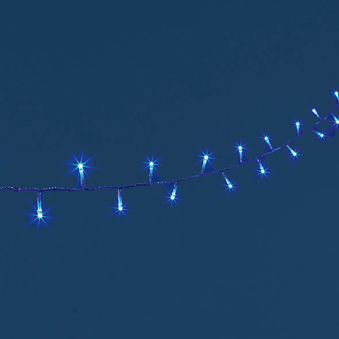 Guirlande électrique bleue clignotante 17,9 m-Gifi New