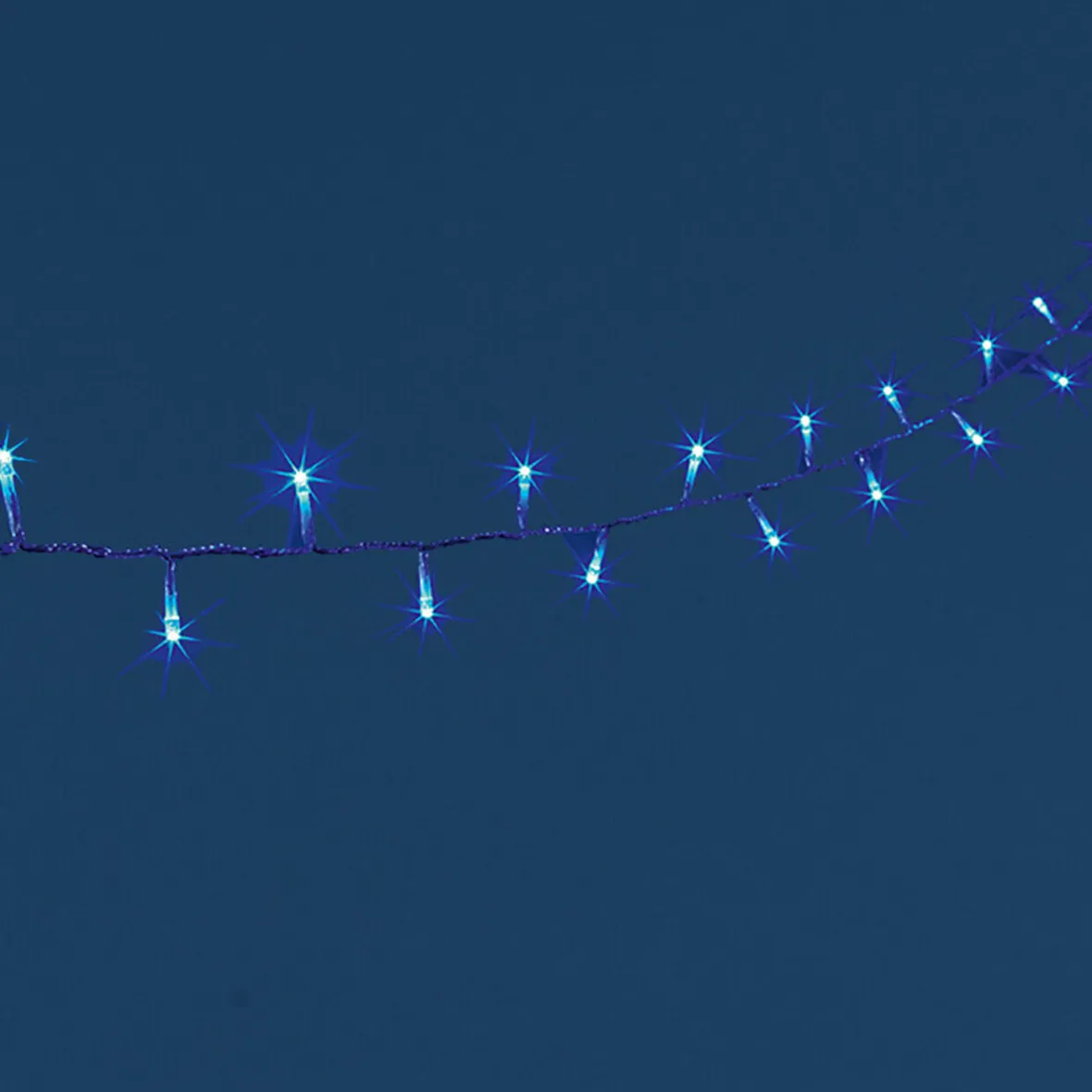 Guirlande électrique bleue clignotante 23,9 m-Gifi Outlet
