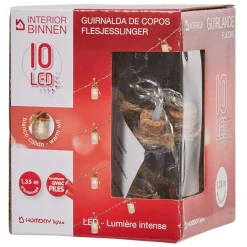 Guirlande électrique flacons lumineux blanc chaud L. 1,35 m-Gifi Outlet