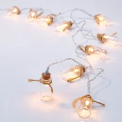 Guirlande électrique flacons lumineux blanc chaud L. 1,35 m-Gifi Outlet
