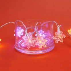 Guirlande électrique flocons multicolores 1 m-Gifi Online