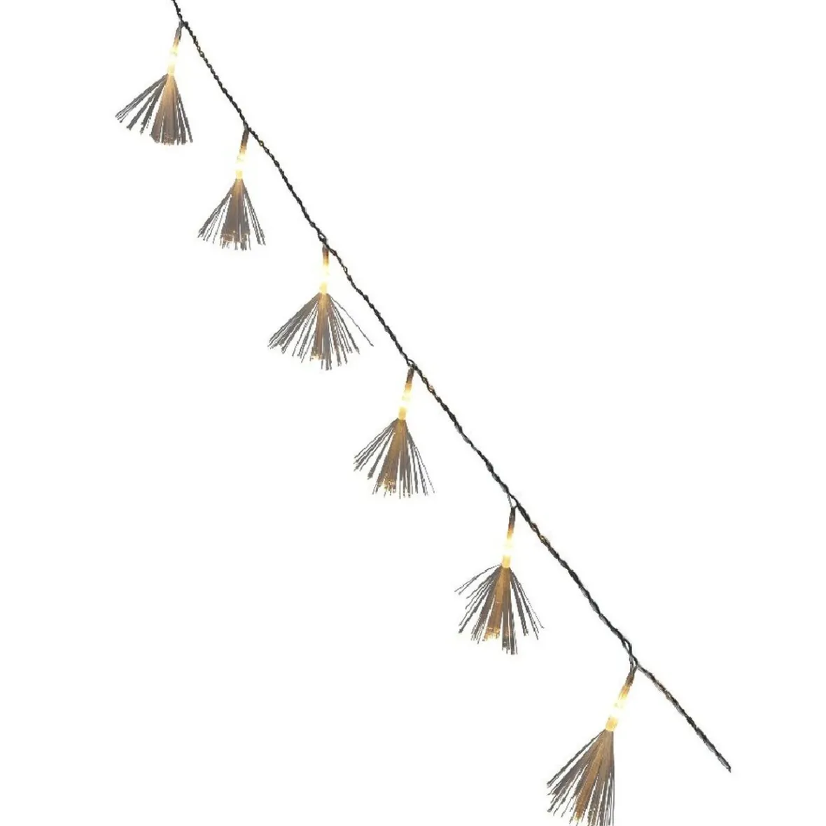 Guirlande électrique intérieure fibre optique 10 LED fixe 1,26 m-Gifi Hot