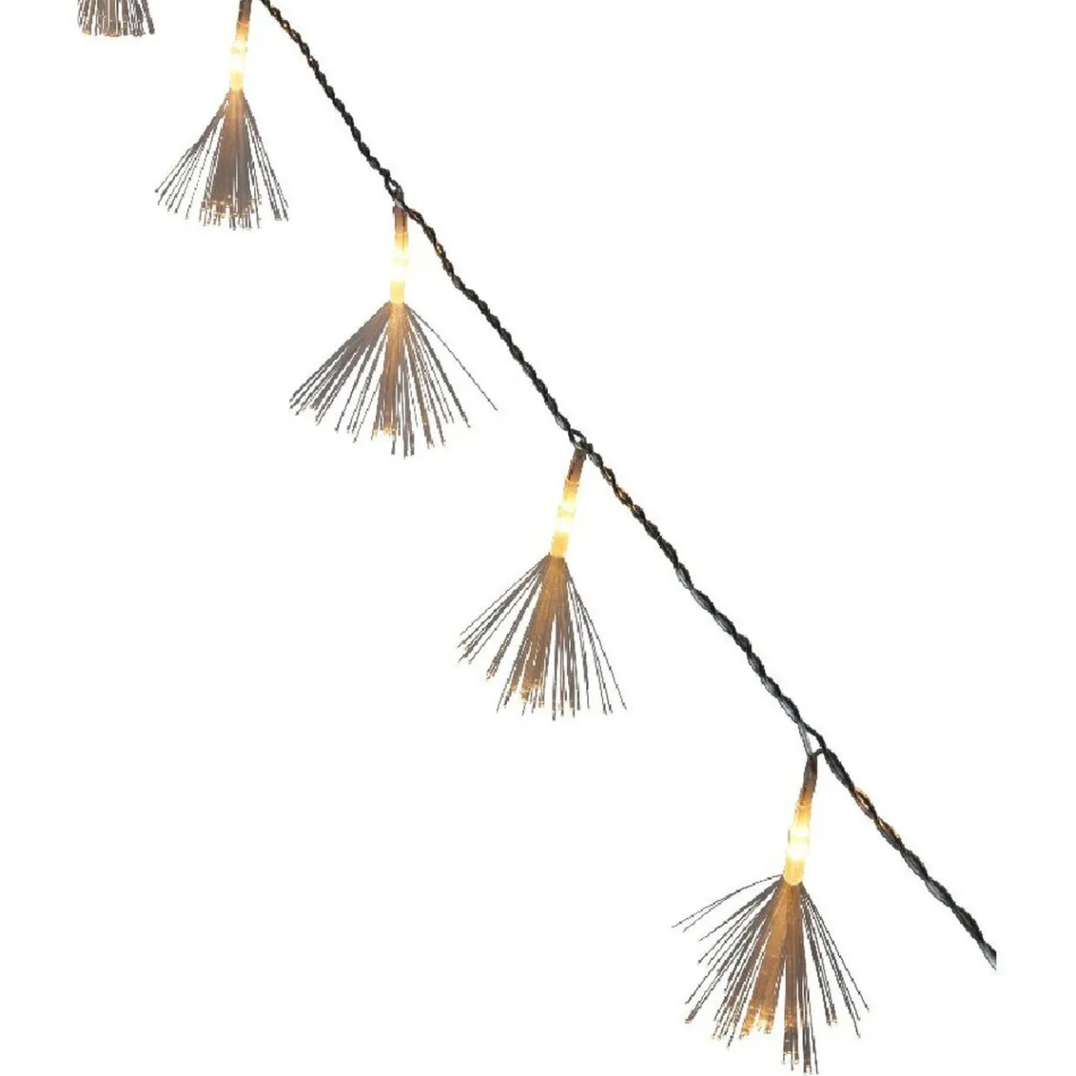 Guirlande électrique intérieure fibre optique 10 LED fixe 1,26 m-Gifi Hot