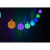 Guirlande électrique intérieure boules multicolores 8 LED fixe 1,75 m-Gifi Online