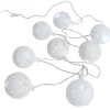 Guirlande électrique intérieure boules blanches 8 LED fixe 1,75 m-Gifi Sale