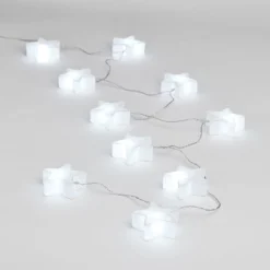 Guirlande électrique intérieure étoiles blanches 10 LED fixe 1,80 m-Gifi Clearance