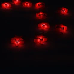 Guirlande électrique intérieure étoiles rouges 10 LED fixe 1,80 m-Gifi Online