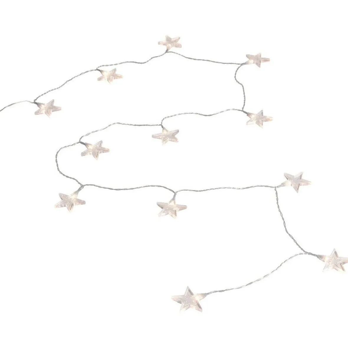 Guirlande électrique intérieure étoiles 12 LED fixe 2,2 m-Gifi Clearance