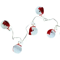Guirlande électrique intérieure bonhomme de neige 8 LED fixe 1 m-Gifi