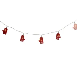 Guirlande électrique lumineuse 10 gants rouges L. 1,35 m-Gifi Discount