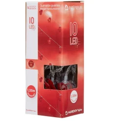Guirlande électrique lumineuse 10 gants rouges L. 1,35 m-Gifi Discount