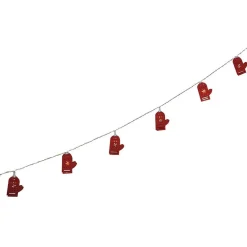 Guirlande électrique lumineuse 10 gants rouges L. 1,35 m-Gifi Discount