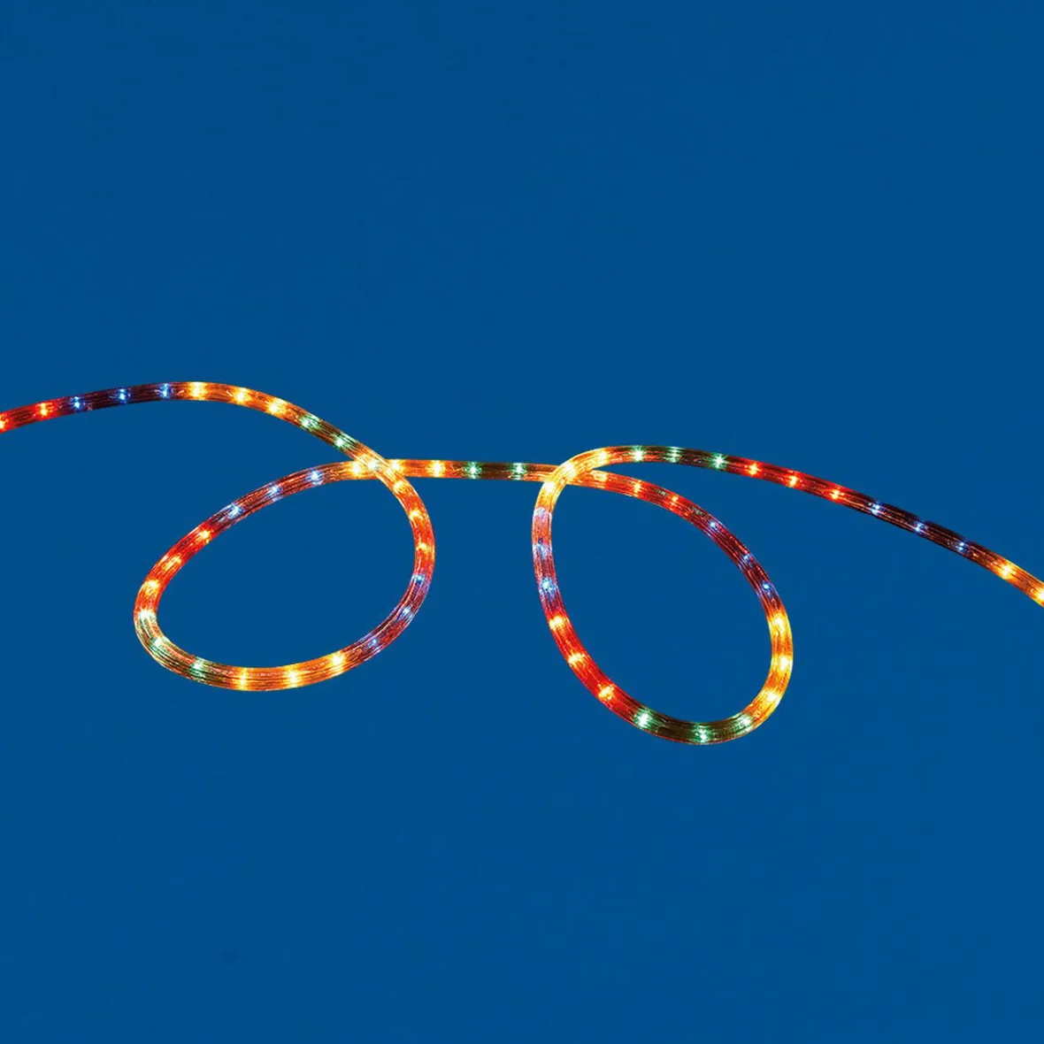 Guirlande électrique multicolore clignotante 12 m-Gifi Online