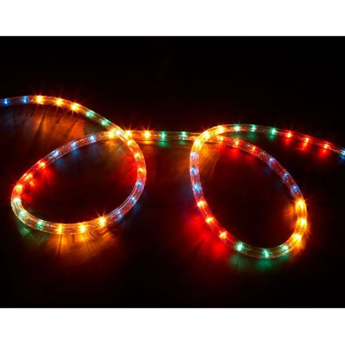 Guirlande électrique multicolore clignotante 12 m-Gifi Online