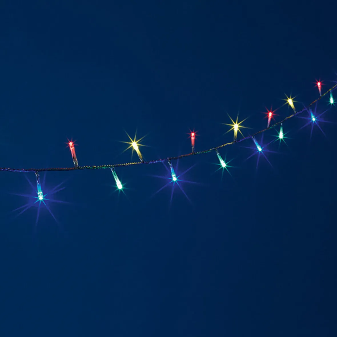 Guirlande électrique multicolore clignotante 31,9 m-Gifi Online