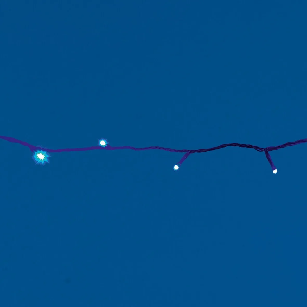 Guirlande électrique musicale bleue clignotante 4,7 m-Gifi Best