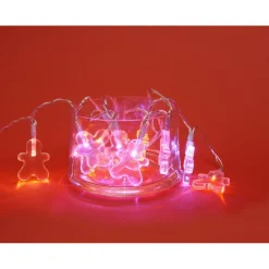 Guirlande électrique pain d épices multicolore 1m-Gifi Sale