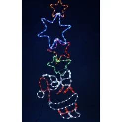 Guirlande électrique Père Noël multicolore-Gifi New