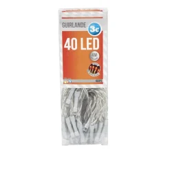 Guirlande électrique rouge 4 m-Gifi Online