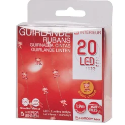Guirlande électrique ruban blanc chaud fixe L. 90 cm-Gifi Discount