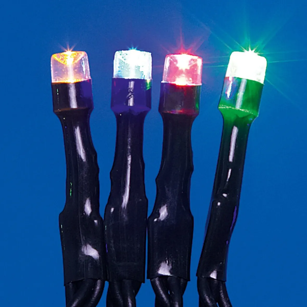 Guirlande électrique Solaire 50 Led Multicolore clignotant 4,9 m-Gifi Best