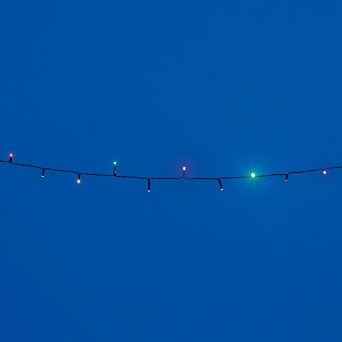 Guirlande électrique Solaire 50 Led Multicolore clignotant 4,9 m-Gifi Best