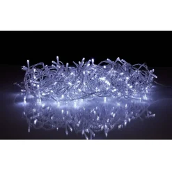 Guirlande électrique solaire 200 LED 19,9m d'éclairage blanc froid-Gifi Sale