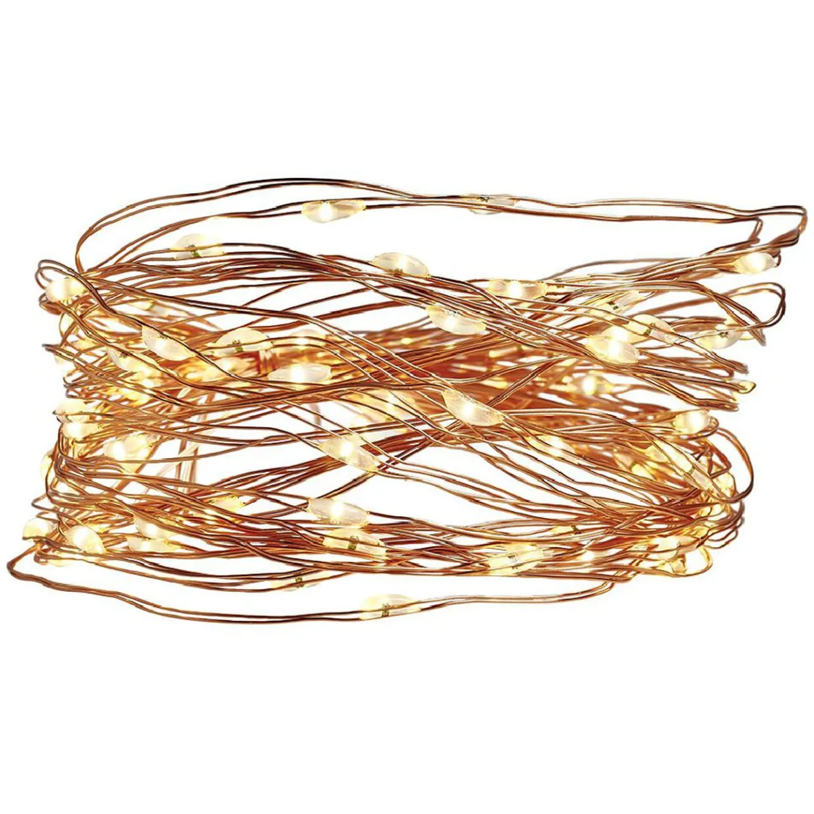 Guirlande électrique solaire 100 microLED 7,4m d'éclairage blanc chaud-Gifi Hot