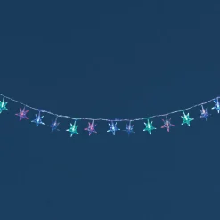 Guirlande électrique étoile multicolore clignotante 4,7 m-Gifi Outlet