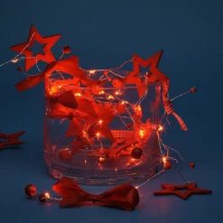 Guirlande électrique étoiles rouge fixe 0,9 m-Gifi Best